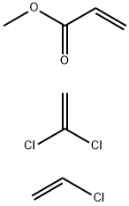클로로에텐및2-디클로로에텐을포함하는메틸1,1-프로페노에이트중합체 구조식 이미지