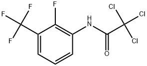 2,2,2-Trichloro-N-[2-fluoro-3-(trifluoromethyl)phenyl]acetamide Structure