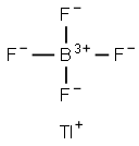 boron(+3) cation, thallium(+1) cation, tetrafluoride Structure