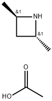 Azetidine, 2,4-dimethyl-, (2R,4R)-, acetate (1:1) Structure