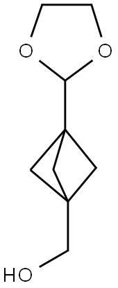 (3-[1,3]Dioxolan-2-yl-bicyclo[1.1.1]pent-1-yl)-methanol Structure