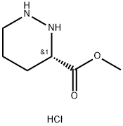 3-Pyridazinecarboxylic acid, hexahydro-, methyl ester, hydrochloride (1:2), (3S)- 구조식 이미지