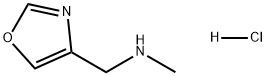 N-Methyl-1-(oxazol-4-yl)methanamine (hydrochloride) Structure