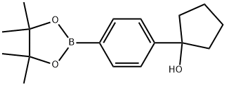 1-(4-(4,4,5,5-tetramethyl-1,3,2-dioxaborolan-2-yl)phenyl)cyclopentanol Structure