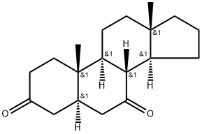5α-안드로스탄-3,7-디온 구조식 이미지