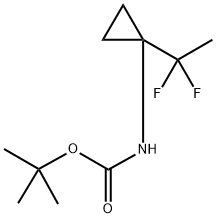 tert-Butyl (1-(1,1-difluoroethyl)cyclopropyl)carbamate Structure