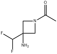 1-(3-Amino-3-(difluoromethyl)azetidin-1-yl)ethan-1-one 구조식 이미지