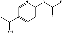 1-(6-(Difluoromethoxy)pyridin-3-yl)ethan-1-ol 구조식 이미지