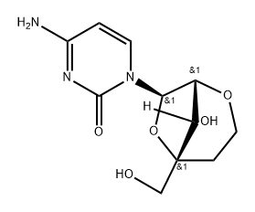 2'-O,4'-C-ethylenecytidine 구조식 이미지