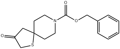 Benzyl 3-oxo-1-thia-8-azaspiro[4.5]decane-8-carboxylate 구조식 이미지