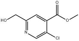 Methyl 5-chloro-2-(hydroxymethyl)isonicotinate 구조식 이미지