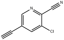 3-Chloro-5-ethynyl-2-pyridinecarbonitrile Structure