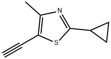 2-Cyclopropyl-5-ethynyl-4-methylthiazole Structure