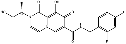 (S)-N-(2,4-difluorobenzyl)-9-hydroxy-2-(1-hydroxypropan-2-yl)-1,8-dioxo-1,8-dihydro-2H-pyrido[1,2-a]pyrazine-7-carboxamide Structure