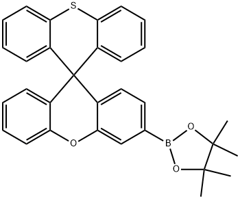 3′-(4,4,5,5-Tetramethyl-1,3,2-dioxaborolan-2-yl)spiro[9H-thioxanthene-9,9′-[9H]xanthene] Structure