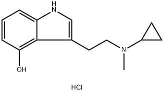 1H-Indol-4-ol, 3-[2-(cyclopropylmethylamino)ethyl]-, hydrochloride (1:1) Structure