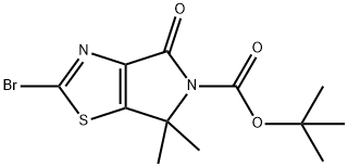 tert-Butyl 2-bromo-6,6-dimethyl-4-oxo-4,6-dihydro-5H-pyrrolo[3,4-d]thiazole-5-carboxylate Structure