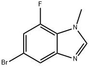 5-Bromo-7-fluoro-1-methyl-1H-benzimidazole 구조식 이미지