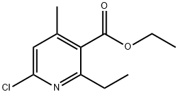 Ethyl 6-chloro-2-ethyl-4-methylnicotinate Structure