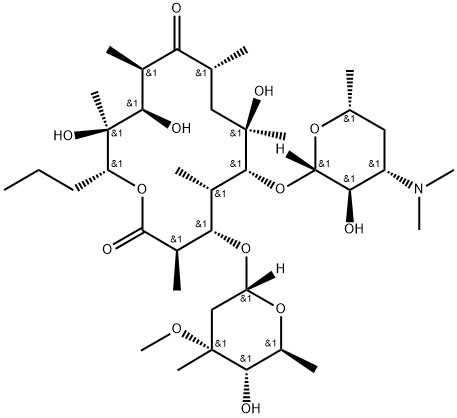 13-Desethyl-13-propyl-Erythromycin A 구조식 이미지