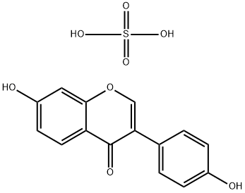 Sulfuric acid compound with 7-hydroxy-3-(4-hydroxyphenyl)-4H-chromen-4-one 구조식 이미지