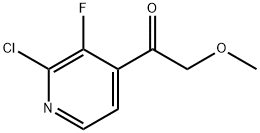 1-(2-Chloro-3-fluoropyridin-4-yl)-2-methoxyethan-1-one Structure