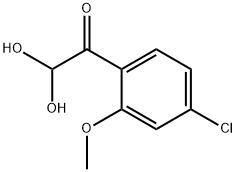 1-(4-Chloro-2-methoxyphenyl)-2,2-dihydroxyethan-1-one Structure