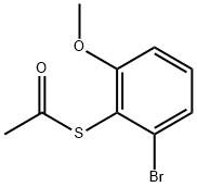 S-(2-Bromo-6-methoxyphenyl) ethanethioate Structure