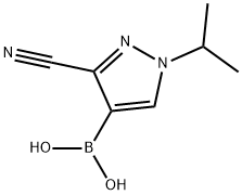 (3-Cyano-1-isopropyl-1H-pyrazol-4-yl)boronic acid Structure