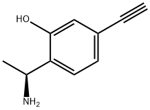 (S)-2-(1-Aminoethyl)-5-ethynylphenol Structure