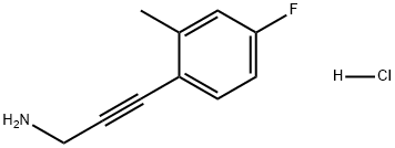 3-(4-Fluoro-2-methylphenyl)prop-2-yn-1-amine hydrochloride Structure