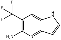 6-(Trifluoromethyl)-1H-pyrrolo[3,2-b]pyridin-5-amine 구조식 이미지