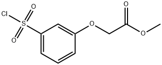 Methyl 2-(3-(chlorosulfonyl)phenoxy)acetate 구조식 이미지