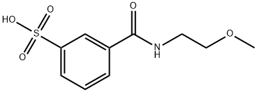 3-((2-Methoxyethyl)carbamoyl)benzenesulfonic acid Structure