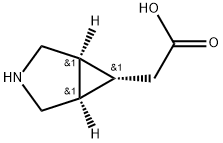 2-((1R,5S,6s)-3-Azabicyclo[3.1.0]hexan-6-yl)acetic acid 구조식 이미지