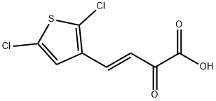 (E)-4-(2,5-Dichlorothiophen-3-yl)-2-oxobut-3-enoic acid 구조식 이미지