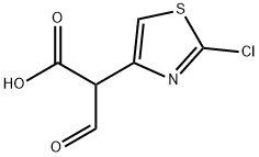 2-(2-Chlorothiazol-4-yl)-3-oxopropanoic acid 구조식 이미지