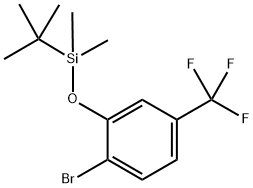 (2-bromo-5-(trifluoromethyl)phenoxy)(tert-butyl)dimethylsilane Structure