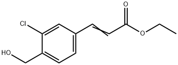 Ethyl 3-(3-chloro-4-(hydroxymethyl)phenyl)acrylate Structure