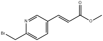 Methyl (E)-3-(6-(bromomethyl)pyridin-3-yl)acrylate 구조식 이미지