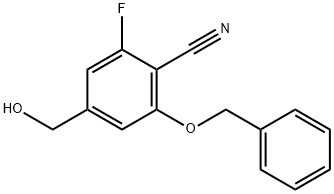 2-(Benzyloxy)-6-fluoro-4-(hydroxymethyl)benzonitrile Structure