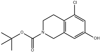 tert-Butyl 5-chloro-7-hydroxy-3,4-dihydroisoquinoline-2(1H)-carboxylate Structure