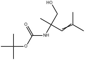 tert-Butyl (1-hydroxy-2,4-dimethylpent-3-en-2-yl)carbamate Structure