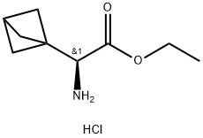 Ethyl (S)-2-amino-2-(bicyclo[1.1.1]pentan-1-yl)acetate hydrochloride 구조식 이미지