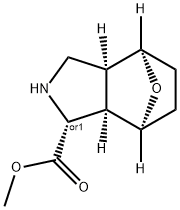 rel-Methyl (1R,3aS,4R,7S,7aR)-octahydro-1H-4,7-epoxyisoindole-1-carboxylate 구조식 이미지
