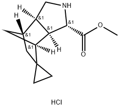 Methyl (3'S,3a'S,4'S,7'S,7a'R)-octahydrospiro[cyclopropane-1,5'-[4,7]methanoisoindole]-3'-carboxylate hydrochloridemethyl (3'S,3a'S,4'S,7'S,7a'R)-octahydrospiro[cyclopropane-1,5'-[4,7]methanoisoindole Structure