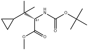 Methyl (S)-2-((tert-butoxycarbonyl)amino)-3-cyclopropyl-3-methylbutanoate Structure