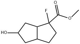Methyl 1-fluoro-5-hydroxyoctahydropentalene-1-carboxylate Structure