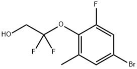 2-(4-Bromo-2-fluoro-6-methylphenoxy)-2,2-difluoroethanol Structure