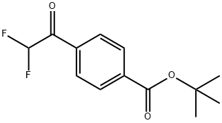 tert-Butyl 4-(2,2-difluoroacetyl)benzoate 구조식 이미지